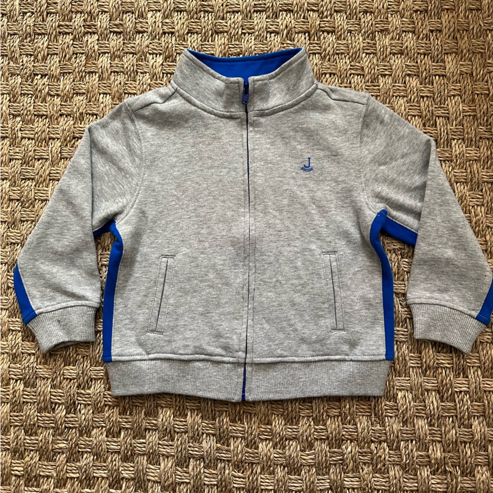 Janie and Jack French Terry Zip Front Sweatshirt Track Jacket